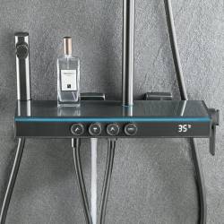 BATERIA PRYSZNICOWA NATYNKOWA F19-GR SZARA LCD F19-GR