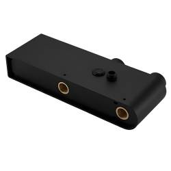 BATERIA PRYSZNICOWA ŁAZIENKOWA Z DESZCZOWNICĄ ŚCIENNA F12-BL CZARNA LCD F12-BL