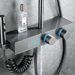 BATERIA PRYSZNICOWA NATYNKOWA F10-GR SZARA LCD F10-GR