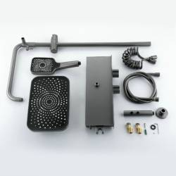 BATERIA PRYSZNICOWA NATYNKOWA F10-GR SZARA LCD F10-GR