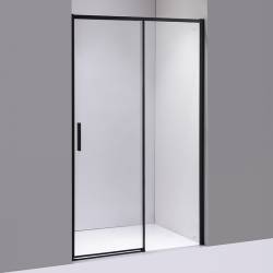DRZWI PRYSZNICOWE SLIM NOVA NOVA CZARNE 120 CM 6 MM NOVA-BL-120