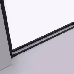 DRZWI PRYSZNICOWE SLIM NOVA NOVA CZARNE 120 CM 6 MM NOVA-BL-120
