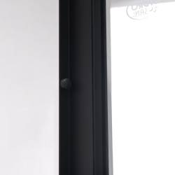 DRZWI PRYSZNICOWE SLIM NOVA NOVA CZARNE 120 CM 6 MM NOVA-BL-120