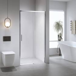 DRZWI PRYSZNICOWE SUPER SLIM NOVA CHROM 100 CM 6 MM NOVA-CH-100