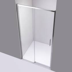 DRZWI PRYSZNICOWE SUPER SLIM NOVA CHROM 100 CM 6 MM NOVA-CH-100