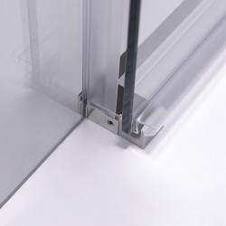 DRZWI PRYSZNICOWE SUPER SLIM NOVA CHROM 100 CM 6 MM NOVA-CH-100