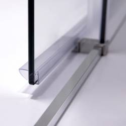 DRZWI PRYSZNICOWE SUPER SLIM NOVA CHROM 100 CM 6 MM NOVA-CH-100