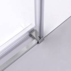 DRZWI PRYSZNICOWE SUPER SLIM NOVA CHROM 110 CM 6 MM NOVA-CH-110