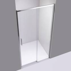 DRZWI PRYSZNICOWE SUPER SLIM NOVA CHROM 120 CM 6 MM NOVA-CH-120