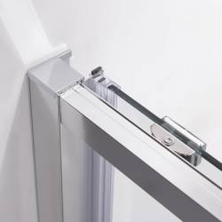 DRZWI PRYSZNICOWE SUPER SLIM NOVA CHROM 120 CM 6 MM NOVA-CH-120