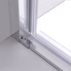 DRZWI PRYSZNICOWE SUPER SLIM NOVA CHROM 120 CM 6 MM NOVA-CH-120