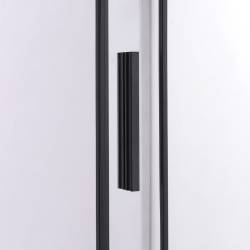 DRZWI PRYSZNICOWE SUPER SLIM NOVA CZARNE 100 CM 6 MM NOVA-BL-100