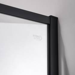 DRZWI PRYSZNICOWE SUPER SLIM NOVA CZARNE 100 CM 6 MM NOVA-BL-100