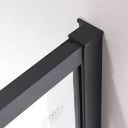 DRZWI PRYSZNICOWE SUPER SLIM NOVA CZARNE 100 CM 6 MM NOVA-BL-100