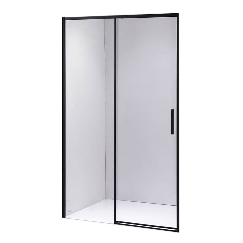 DRZWI PRYSZNICOWE SUPER SLIM NOVA CZARNE 110 CM 6 MM NOVA-BL-110