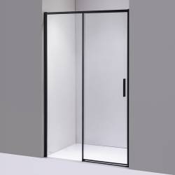 DRZWI PRYSZNICOWE SUPER SLIM NOVA CZARNE 110 CM 6 MM NOVA-BL-110