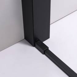 DRZWI PRYSZNICOWE SUPER SLIM NOVA CZARNE 110 CM 6 MM NOVA-BL-110