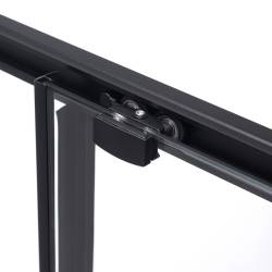 DRZWI PRYSZNICOWE SUPER SLIM NOVA CZARNE 110 CM 6 MM NOVA-BL-110