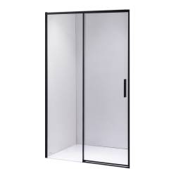 DRZWI PRYSZNICOWE SUPER SLIM NOVA CZARNE 130 CM 6 MM NOVA-BL-130