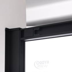 DRZWI PRYSZNICOWE SUPER SLIM NOVA CZARNE 130 CM 6 MM NOVA-BL-130