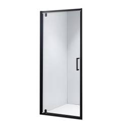 DRZWI PRYSZNICOWE ZOE CZARNE 80 CM 6 MM ZOE-BL-80