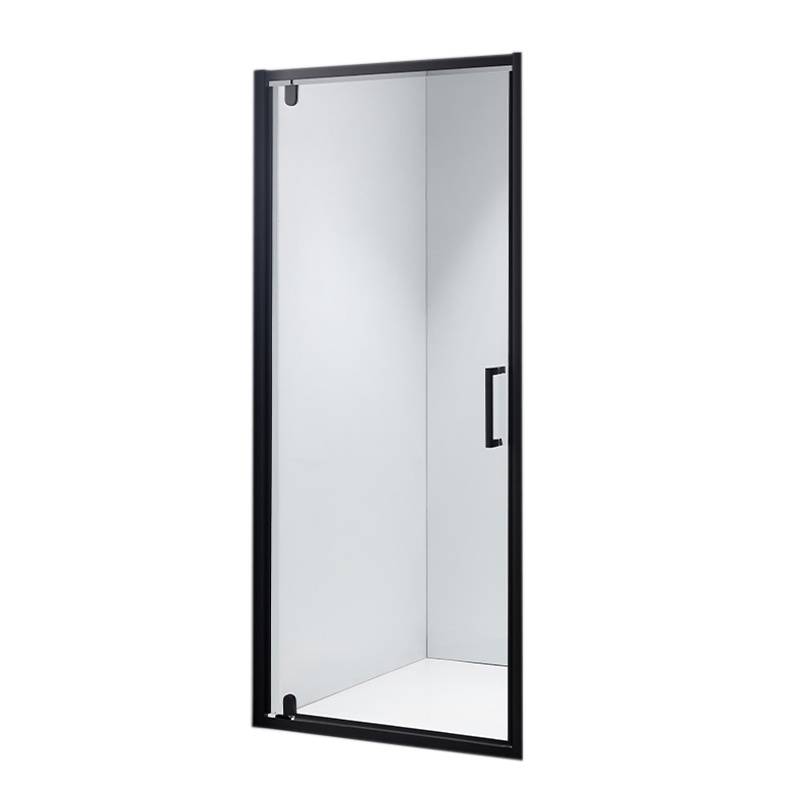 DRZWI PRYSZNICOWE ZOE CZARNE 80 CM 6 MM ZOE-BL-80