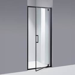 DRZWI PRYSZNICOWE ZOE CZARNE 80 CM 6 MM ZOE-BL-80