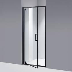 DRZWI PRYSZNICOWE ZOE CZARNE 80 CM 6 MM ZOE-BL-80