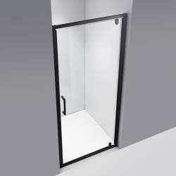 DRZWI PRYSZNICOWE ZOE CZARNE 80 CM 6 MM ZOE-BL-80