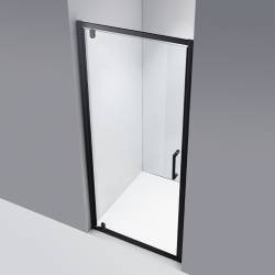 DRZWI PRYSZNICOWE ZOE CZARNE 80 CM 6 MM ZOE-BL-80