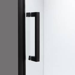 DRZWI PRYSZNICOWE ZOE CZARNE 80 CM 6 MM ZOE-BL-80