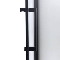 DRZWI PRYSZNICOWE ZOE CZARNE 80 CM 6 MM ZOE-BL-80