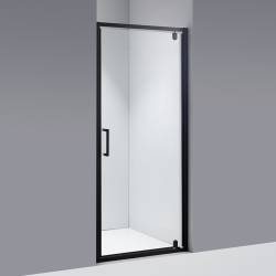 DRZWI PRYSZNICOWE ZOE CZARNE 90 CM 6 MM ZOE-BL-90