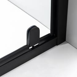 DRZWI PRYSZNICOWE ZOE CZARNE 90 CM 6 MM ZOE-BL-90