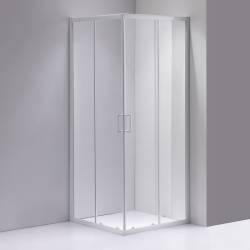KABINA PRYSZNICOWA KWADRATOWA KZ93A BIAŁA 80X80 CM KZ93A-WH-80
