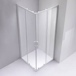 KABINA PRYSZNICOWA KWADRATOWA KZ93A BIAŁA 80X80 CM KZ93A-WH-80