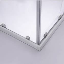 KABINA PRYSZNICOWA KWADRATOWA KZ93A BIAŁA 80X80 CM KZ93A-WH-80