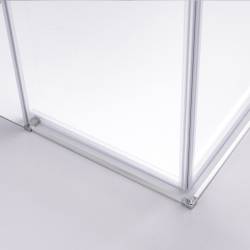 KABINA PRYSZNICOWA KWADRATOWA SUPER SLIM NOVA CHROM 80x80 CM 6 MM NOVA-CH-80X80