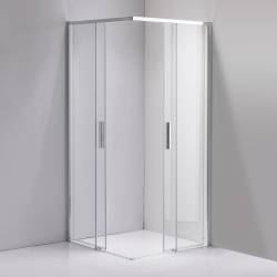 KABINA PRYSZNICOWA KWADRATOWA SUPER SLIM NOVA CHROM 90x90 CM 6 MM NOVA-CH-90X90