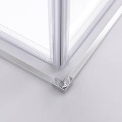 KABINA PRYSZNICOWA KWADRATOWA SUPER SLIM NOVA CHROM 90x90 CM 6 MM NOVA-CH-90X90