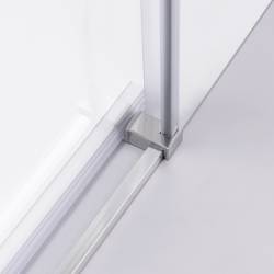 KABINA PRYSZNICOWA KWADRATOWA SUPER SLIM NOVA CHROM 90x90 CM 6 MM NOVA-CH-90X90