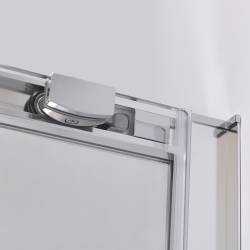 KABINA PRYSZNICOWA KWADRATOWA SUPER SLIM NOVA CHROM 90x90 CM 6 MM NOVA-CH-90X90