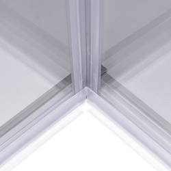 KABINA PRYSZNICOWA KWADRATOWA SUPER SLIM NOVA CHROM 90x90 CM 6 MM NOVA-CH-90X90