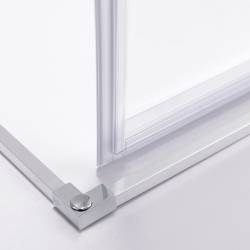 KABINA PRYSZNICOWA KWADRATOWA SUPER SLIM NOVA CHROM 90x90 CM 6 MM NOVA-CH-90X90