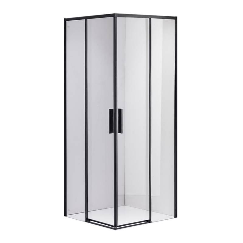 KABINA PRYSZNICOWA KWADRATOWA SUPER SLIM NOVA CZARNA 90x90 CM 6 MM NOVA-BL-90X90