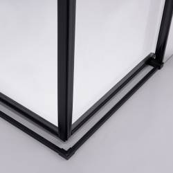 KABINA PRYSZNICOWA KWADRATOWA SUPER SLIM NOVA CZARNA 90x90 CM 6 MM NOVA-BL-90X90