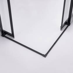 KABINA PRYSZNICOWA KWADRATOWA SUPER SLIM NOVA CZARNA 90x90 CM 6 MM NOVA-BL-90X90