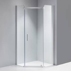 KABINA PRYSZNICOWA PIĘCIOKĄTNA KZ91B BIAŁA 90x90 CM KZ91B-WH-90