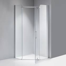 KABINA PRYSZNICOWA PIĘCIOKĄTNA KZ91B BIAŁA 90x90 CM KZ91B-WH-90