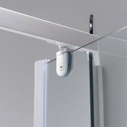KABINA PRYSZNICOWA PIĘCIOKĄTNA KZ91B BIAŁA 90x90 CM KZ91B-WH-90
